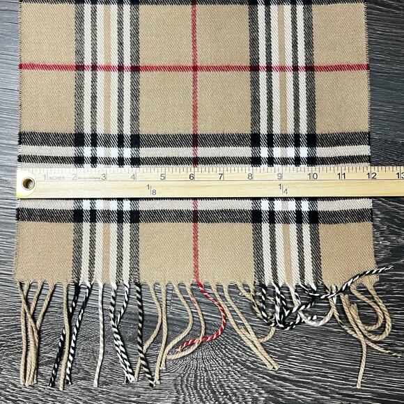 100% Cashmere Unisex Winter Scarf Made in Scotland Check Plaid Brown Black - Picture 7 of 7